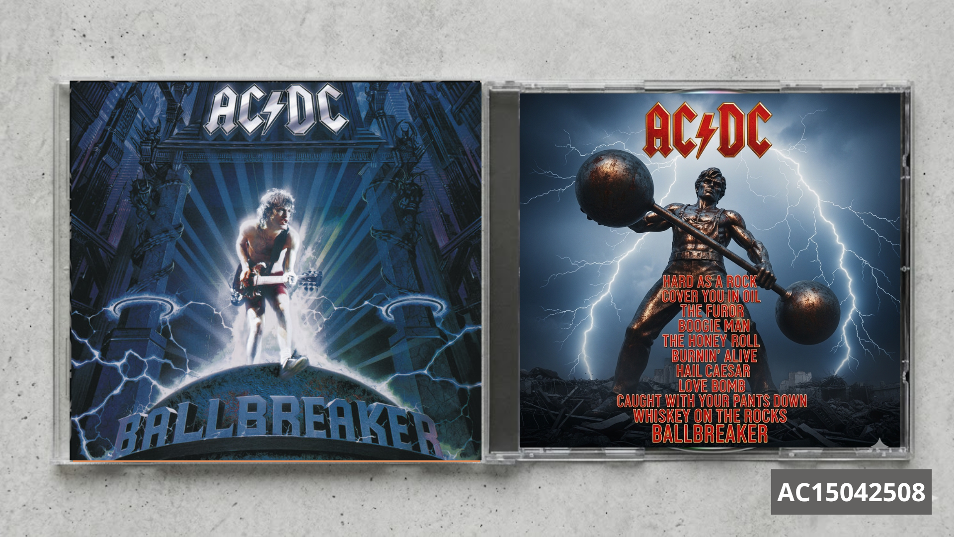 AC/DC – Ballbreaker FanMade CD | Hard Rock Classic | Custom Collectible Disc | Vintage Style Music Gift