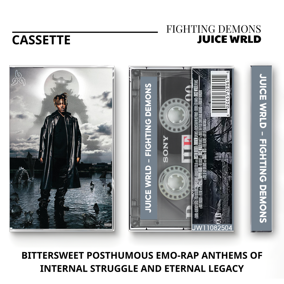 Juice WRLD Vintage Cassette | Legends Never Die, The Party Never Ends, Death Race for Love, Fighting Demons, Wrld on Drugs & Goodbye & Good Riddance