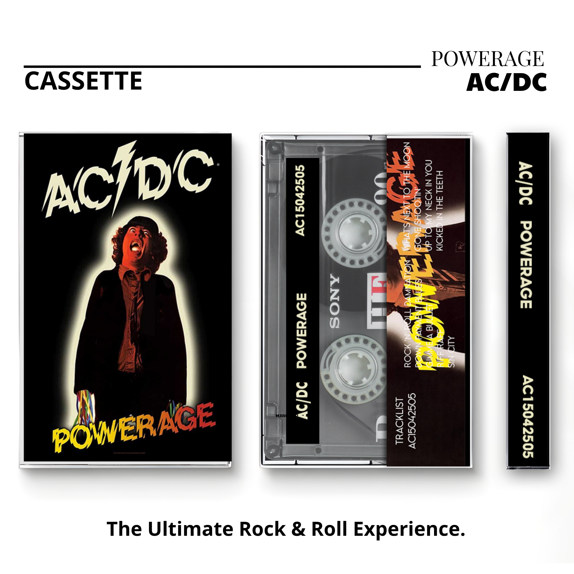 AC/DC Hard Rock Vintage Cassettes | Ultimate Classic Album Set