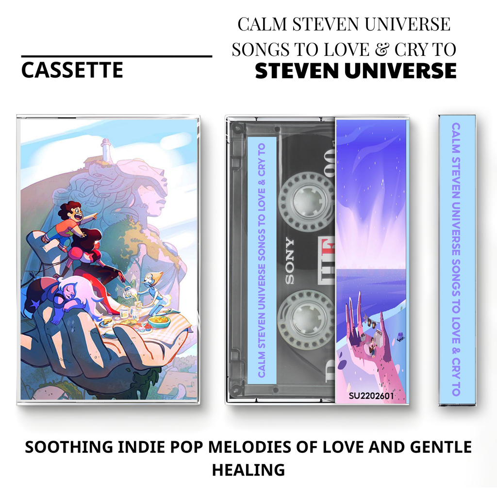 Steven Universe Calm Songs Vintage Cassette | Custom Anime & Cartoon Tape