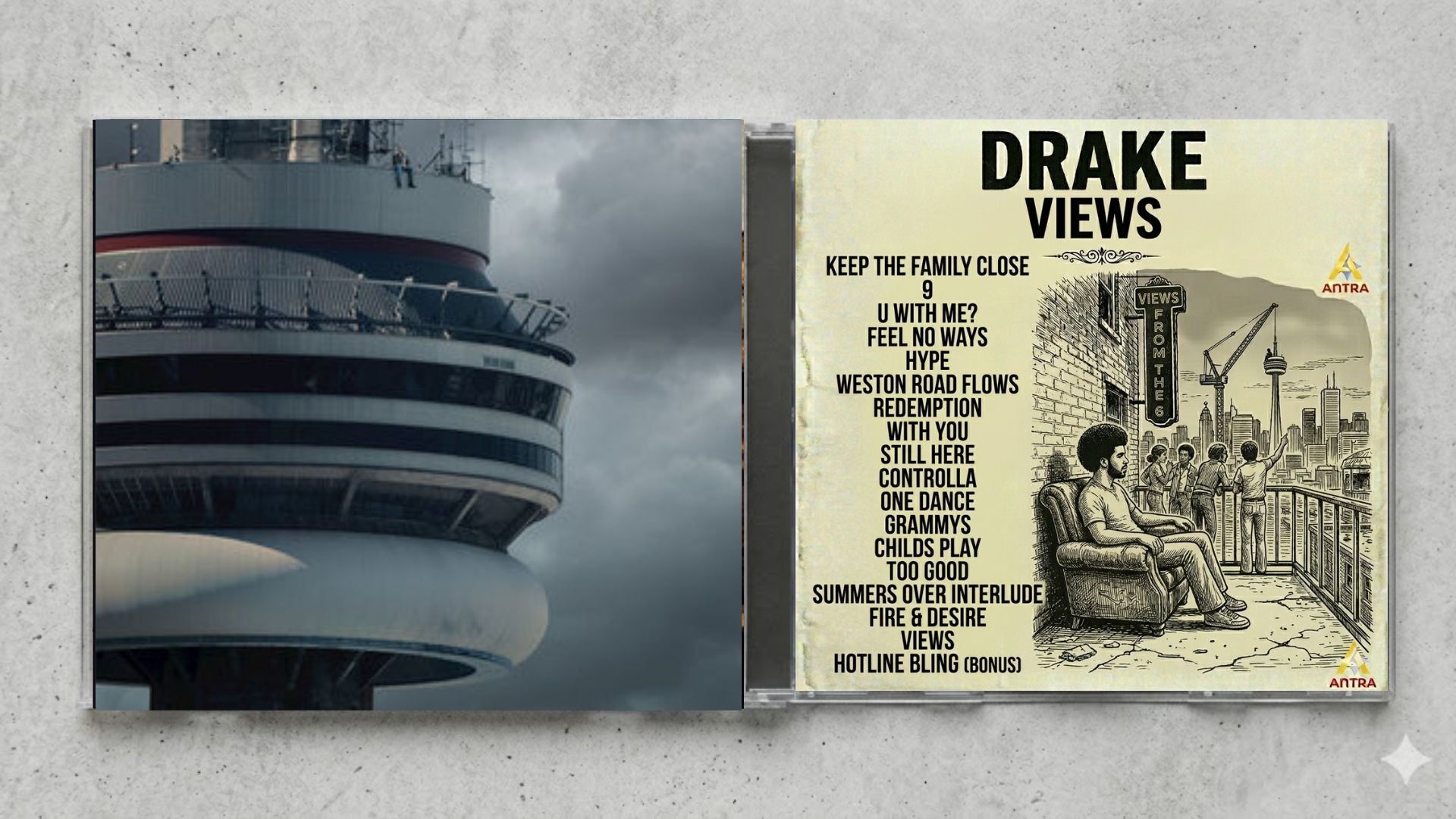 Drake – Views Fan-Made CD Edition | Deluxe Hip-Hop & R&B Collector’s CD | Custom Album Release