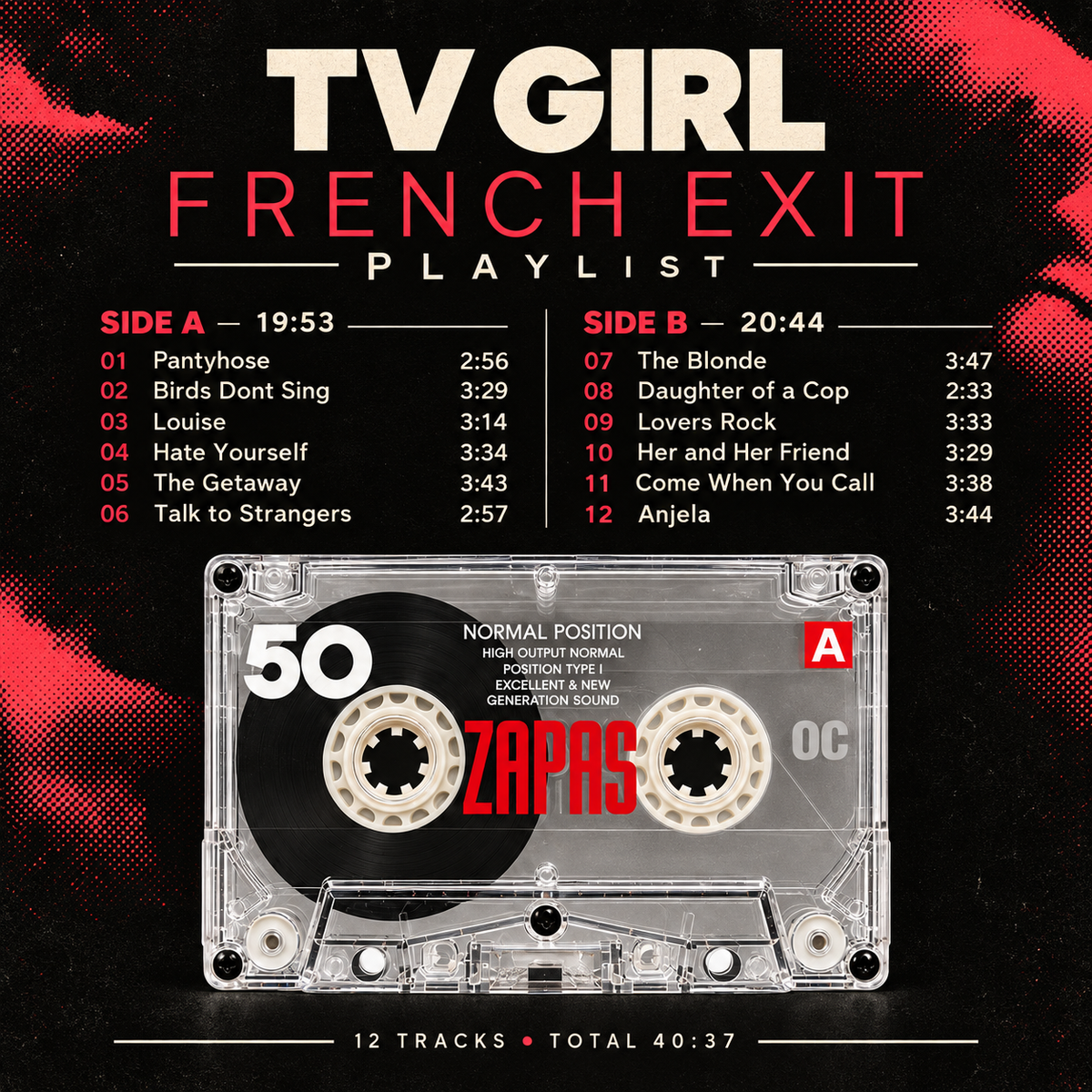 TV GIRL – FOUR-ALBUM HANDMADE CASSETTE COLLECTION