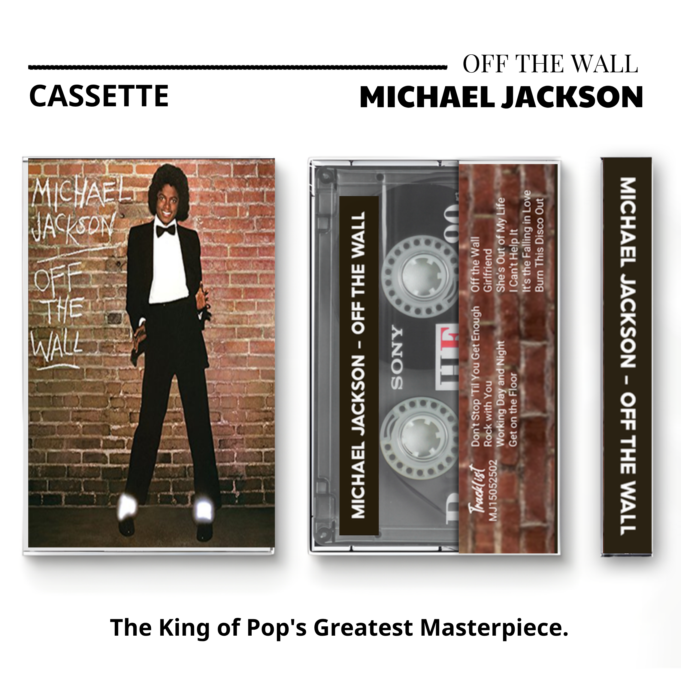 Michael Jackson Vintage Cassettes Tape Collection – Iconic Pop & R&B Albums (Custom Tribute Edition)