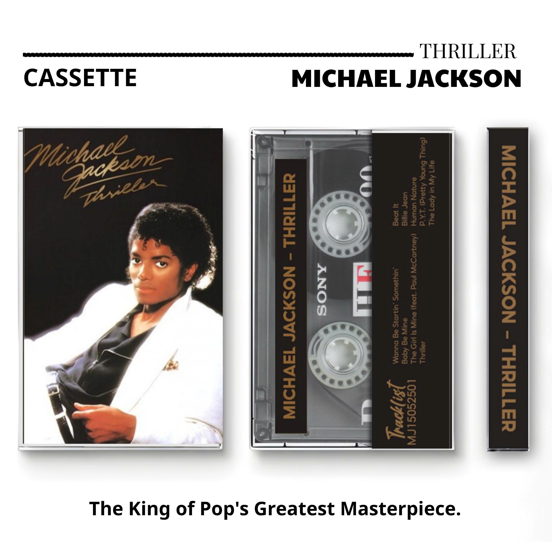 Michael Jackson Vintage Cassettes Tape Collection – Iconic Pop & R&B Albums (Custom Tribute Edition)