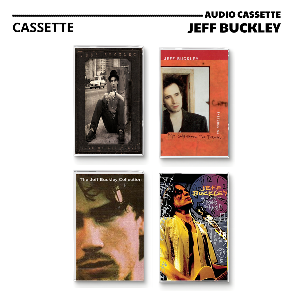 Jeff Buckley Vintage Cassette | Live On Air Vol. 1, Sketches for My Sweetheart, The Collection & Grace Around the World