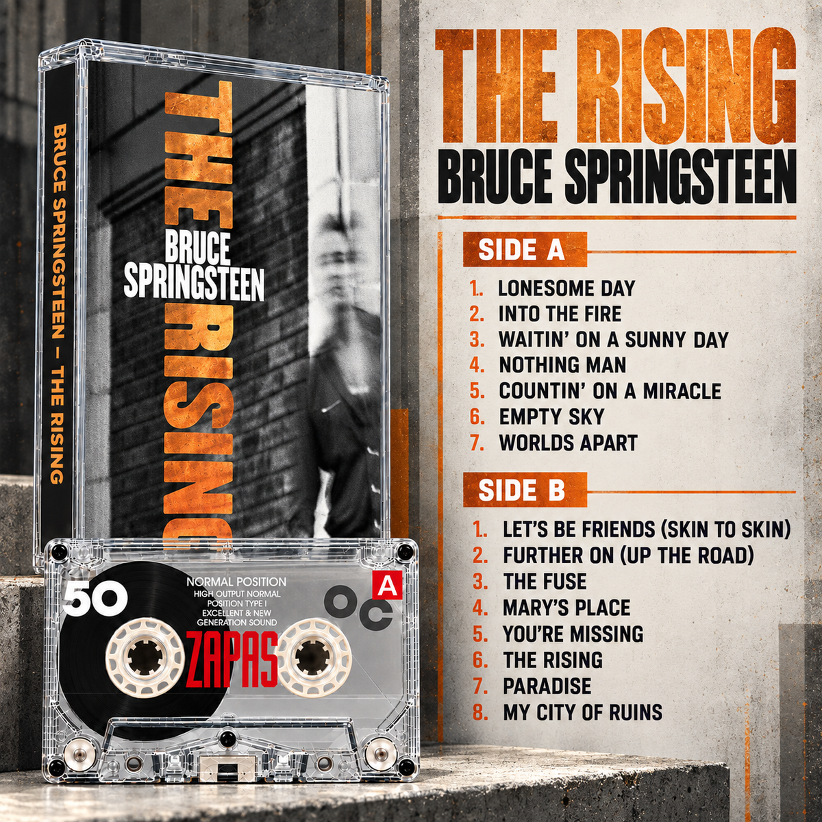 Bruce Springsteen Vintage Cassette Tape Collection