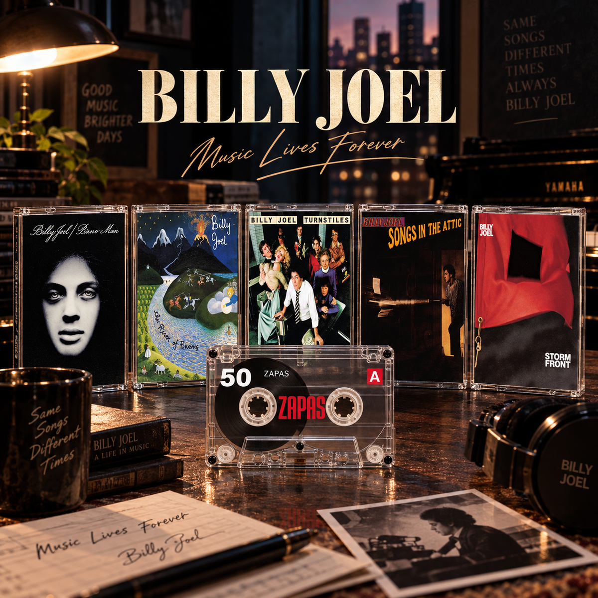 Billy Joel Vintage Tapes | Piano Man & Storm Front Essential Collection