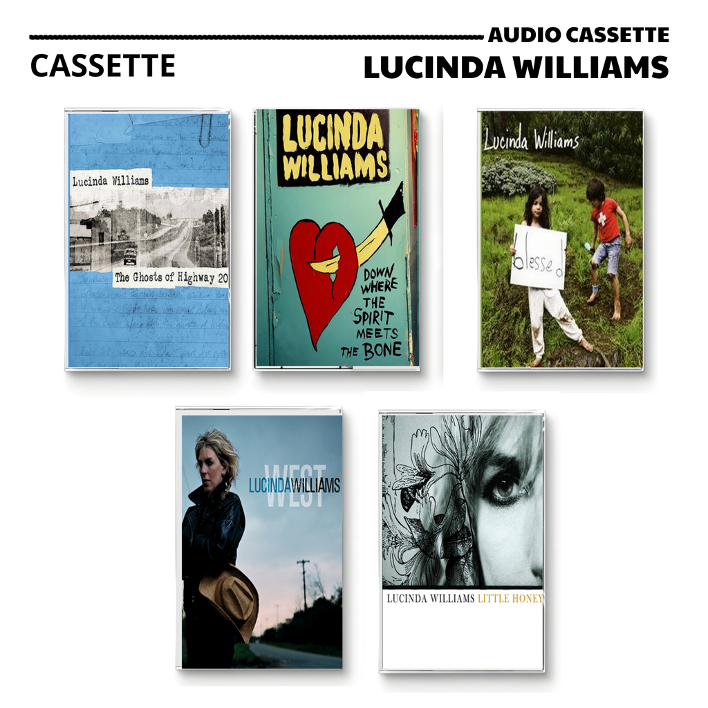 Lucinda Williams Vintage Cassette Tapes | Blessed & Little Honey Set