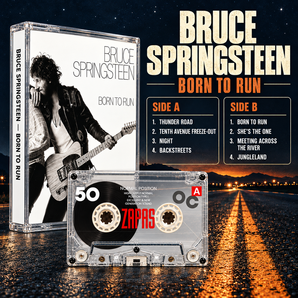 Bruce Springteen Retro Cassette Tape Collection