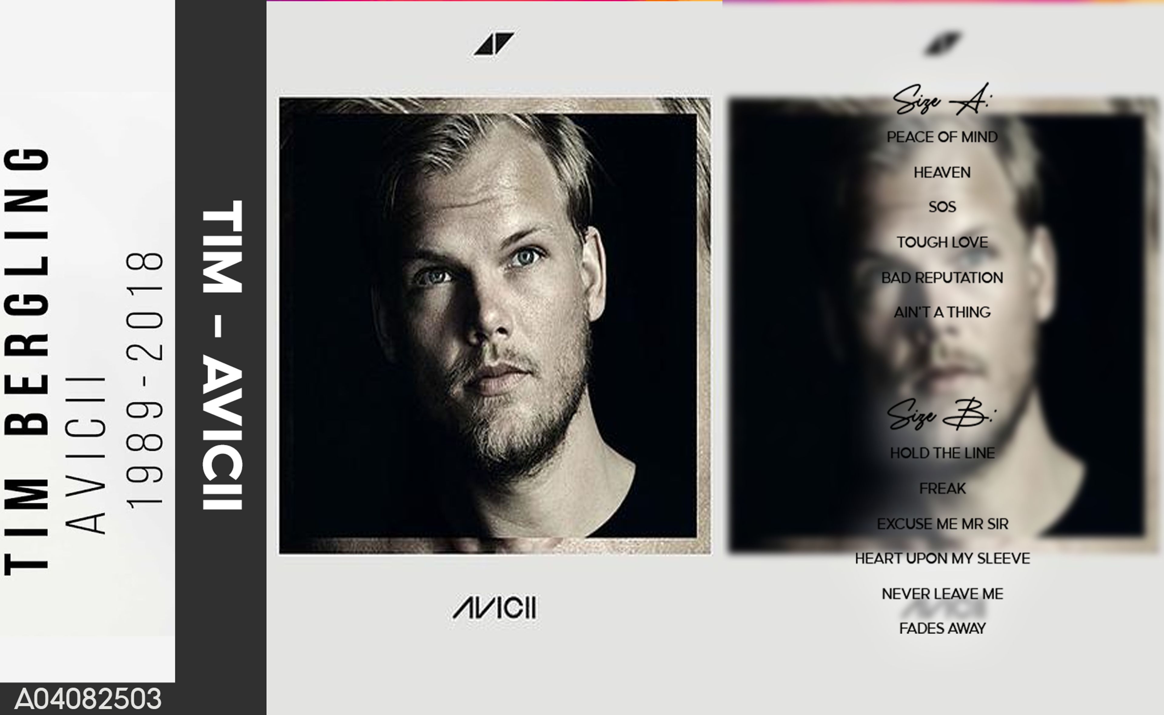 Avicii – Tim Fanmade Analog Cassette Tape | EDM Album Collectible | Electronic Dance & Emotional Pop Sound | Retro Music Gift
