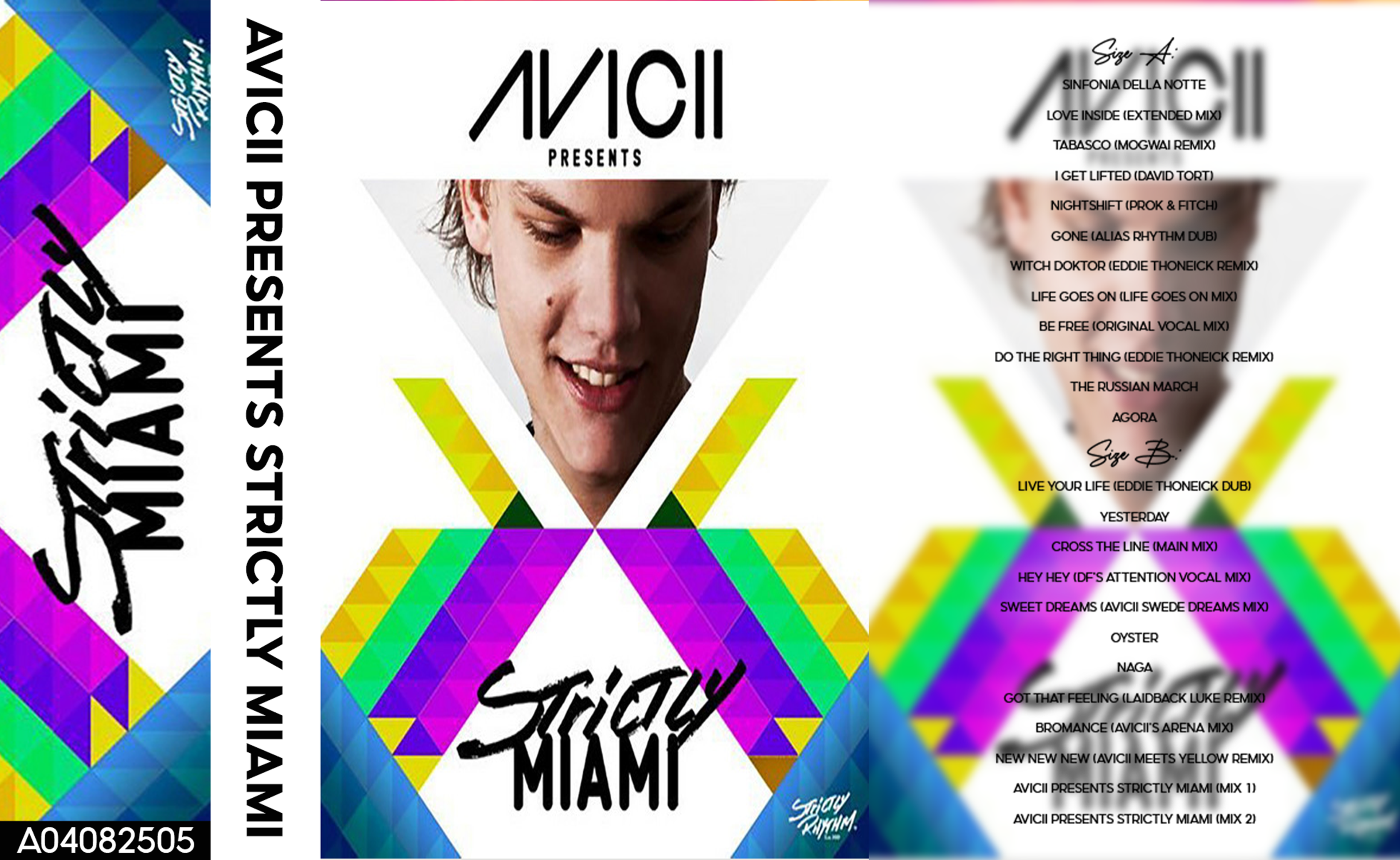 Avicii – Strictly Miami Fanmade Analog Cassette Tape | EDM Compilation Collectible | Club Hits & Miami Dance Sound | Retro Music Gift
