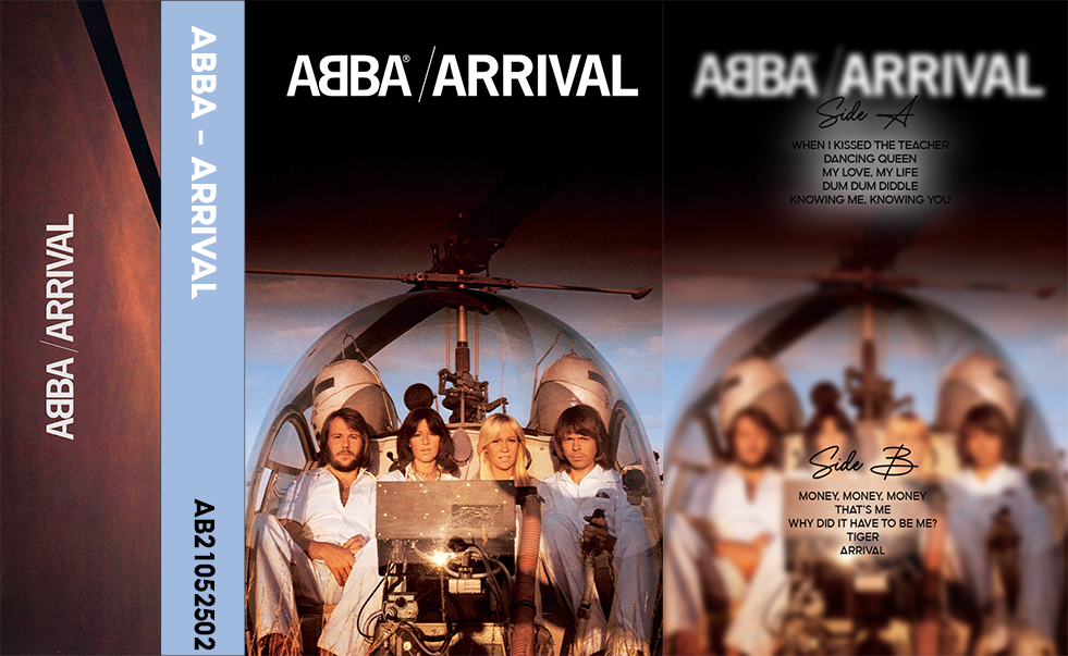 ABBA – Arrival Fanmade Analog Cassette Tape | Classic Pop Disco Cassette | Vintage Retro Music Collectible