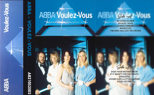ABBA – Voulez-Vous Fanmade Analog Cassette Tape | Classic Disco Pop Cassette | Vintage Retro Music Collectible