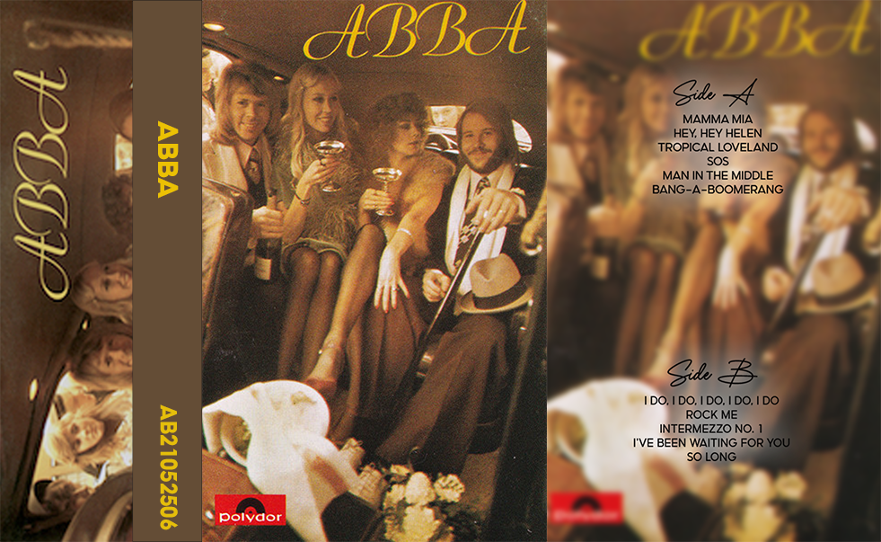 ABBA – ABBA (1975) Fanmade Analog Cassette Tape | Classic 70s Pop Cassette | Vintage Retro Music Collectible