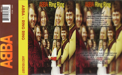ABBA – Ring Ring Fan-made Analog Cassette Tape | Classic 70s Pop Cassette | Vintage Retro Music Collectible