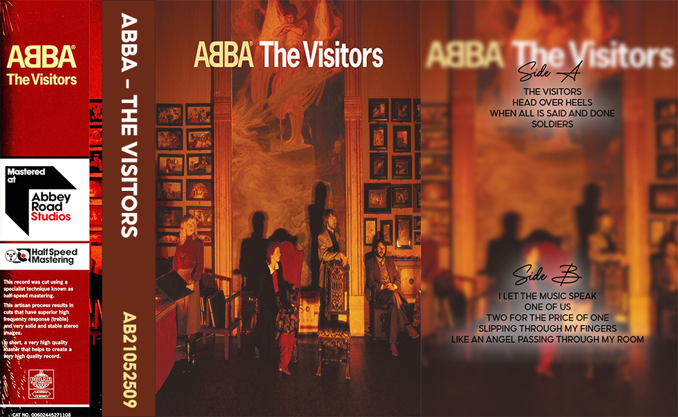 ABBA – The Visitors Fanmade Analog Cassette Tape | Classic 80s Pop Cassette | Vintage Retro Music Collectible