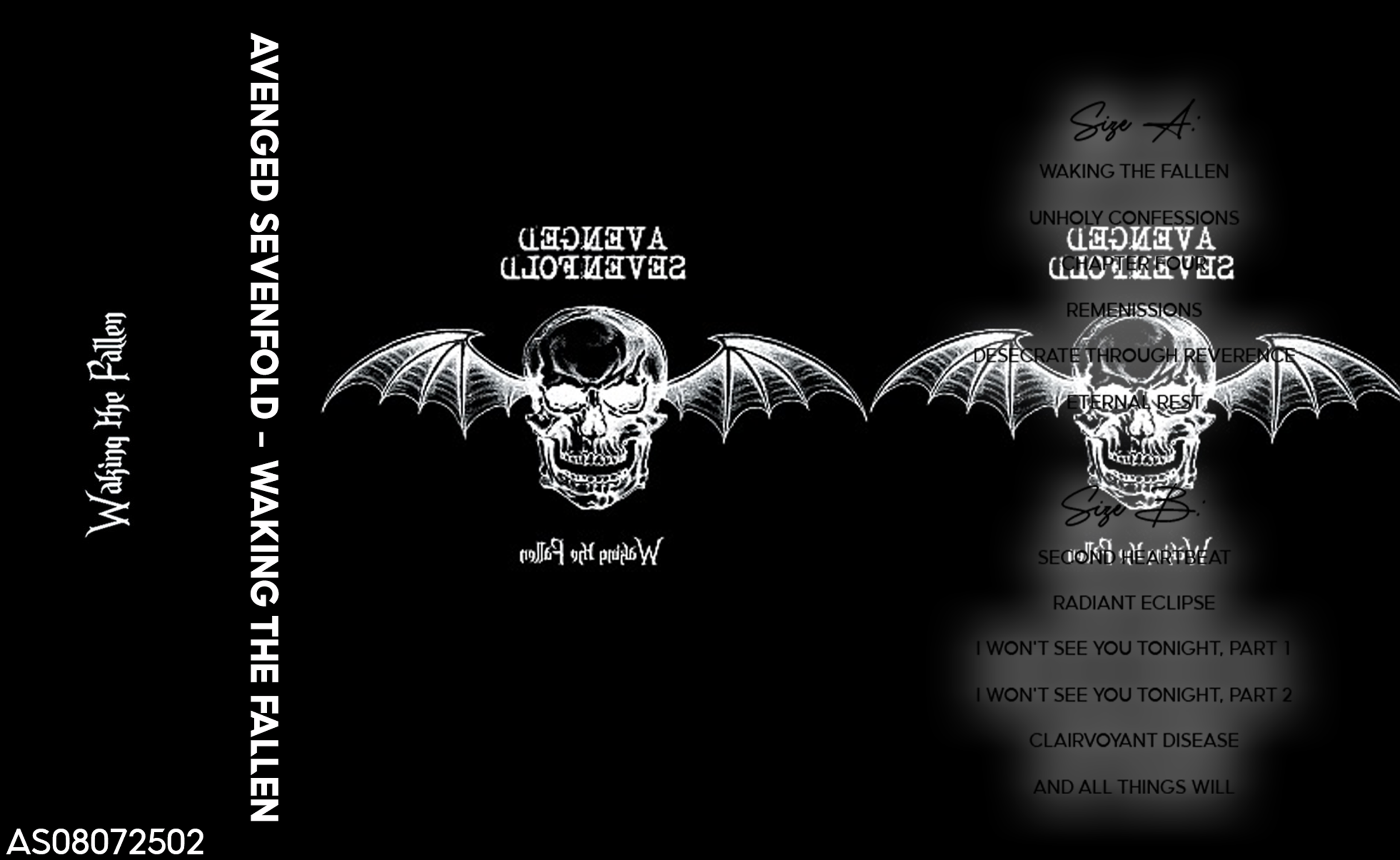 Avenged Sevenfold – Waking the Fallen Fanmade Analog Cassette Tape | Metalcore Heavy Metal Collectible