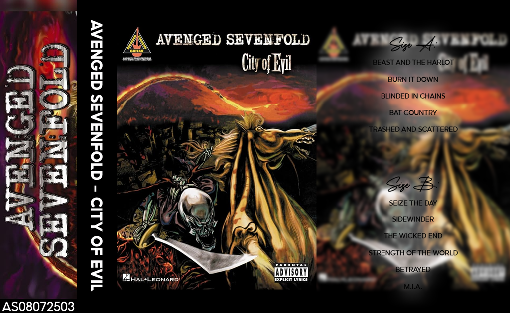 Avenged Sevenfold – City of Evil Fanmade Analog Cassette Tape | Heavy Metal Hard Rock Collectible