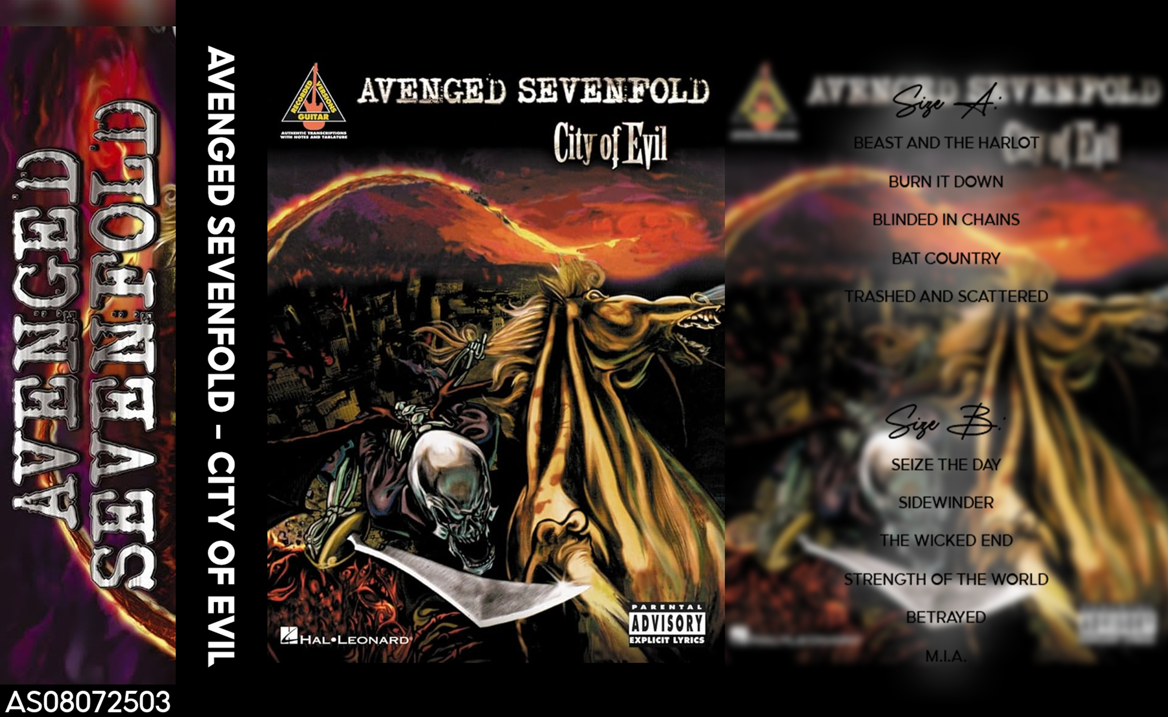 Avenged Sevenfold – City of Evil Fanmade Analog Cassette Tape | Heavy Metal Hard Rock Collectible