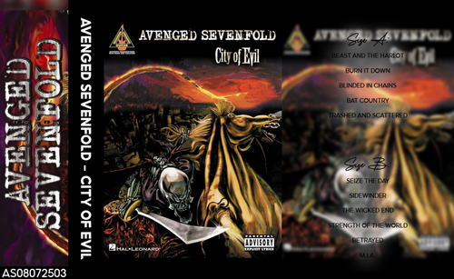 Avenged Sevenfold – City of Evil Fanmade Analog Cassette Tape | Heavy Metal Hard Rock Collectible