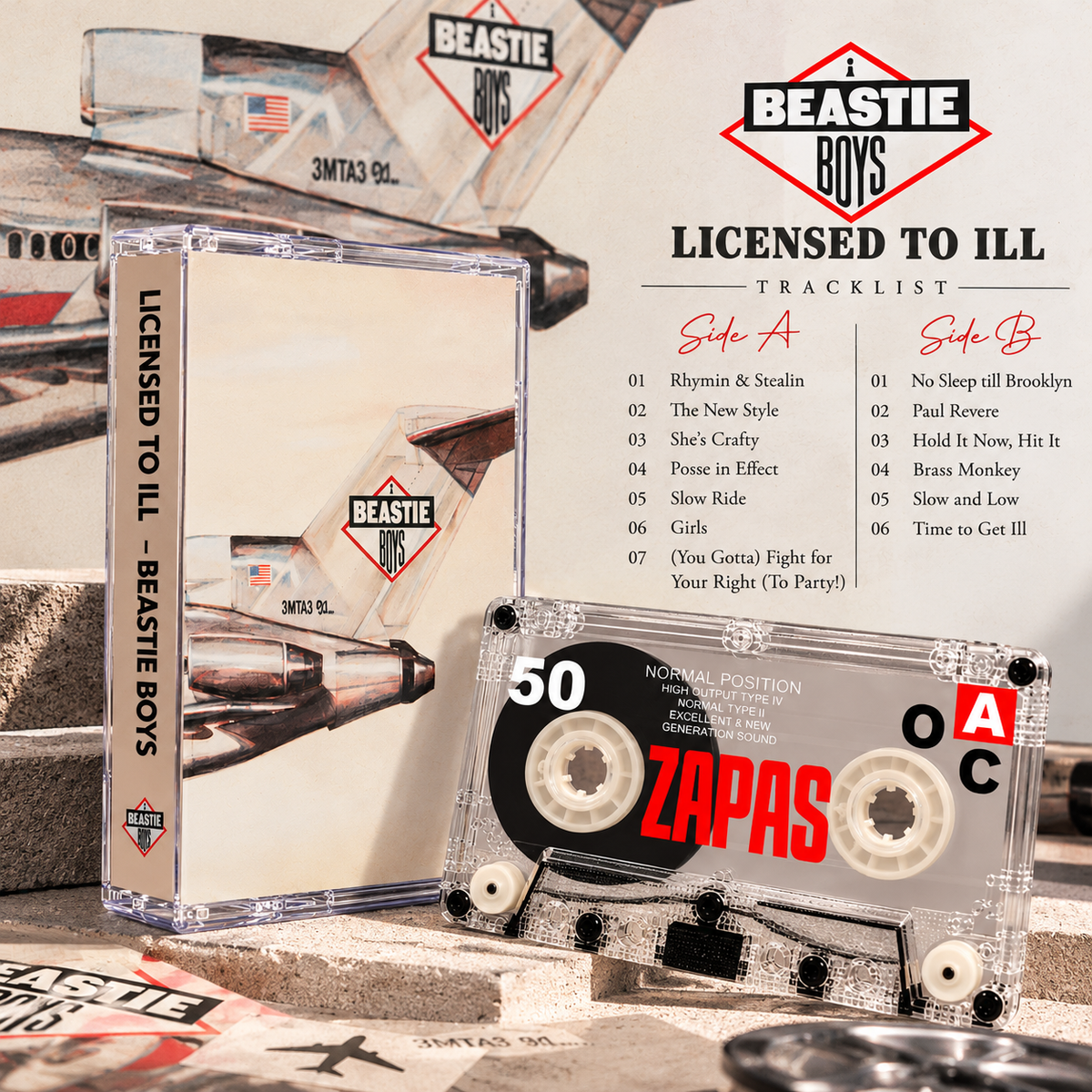 Beastie Boys Vintage Cassette Tape Collection | Licensed to Ill, Paul's Boutique, Ill Communication, Check Your Head & More