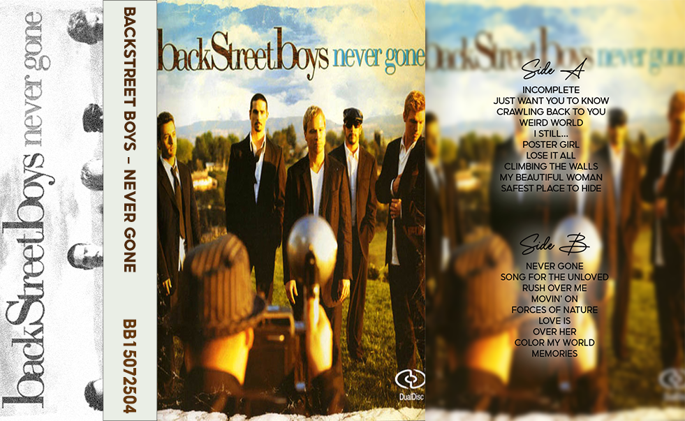Backstreet Boys – Never Gone Fanmade Analog Cassette Tape | Pop Rock Boy Band Collectible