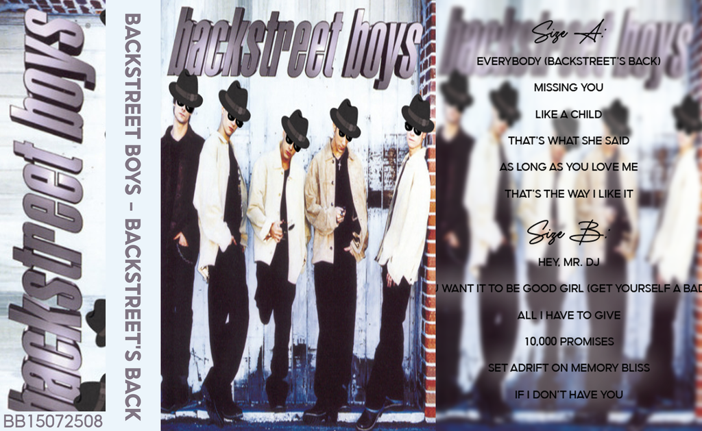 Backstreet Boys – Backstreet’s Back Fanmade Analog Cassette Tape | Pop Boy Band Collectible