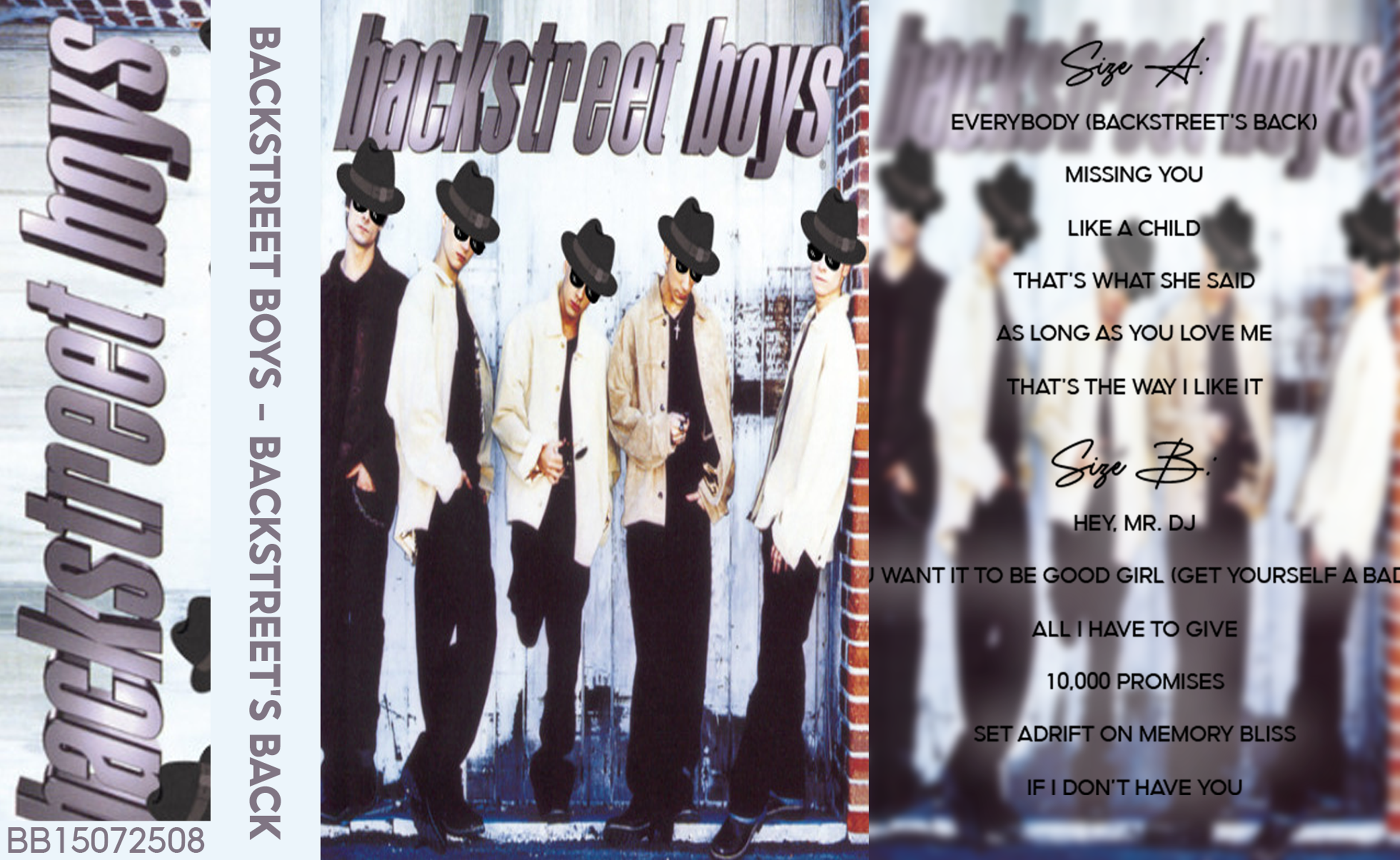 Backstreet Boys – Backstreet’s Back Fanmade Analog Cassette Tape | Pop Boy Band Collectible