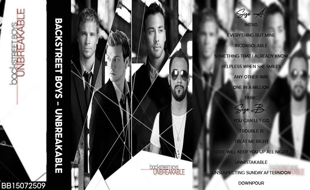 Backstreet Boys – Unbreakable Fanmade Analog Cassette Tape | Pop R&B Boy Band Collectible