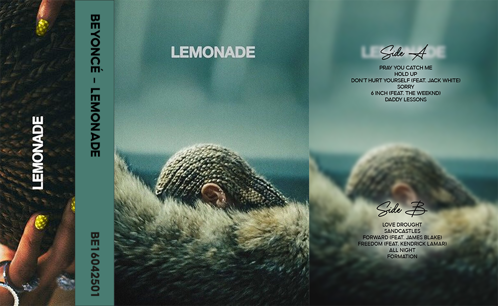 Beyoncé – Lemonade Cassette Tape | Fanmade R&B Pop Album | Retro Analog Collectible