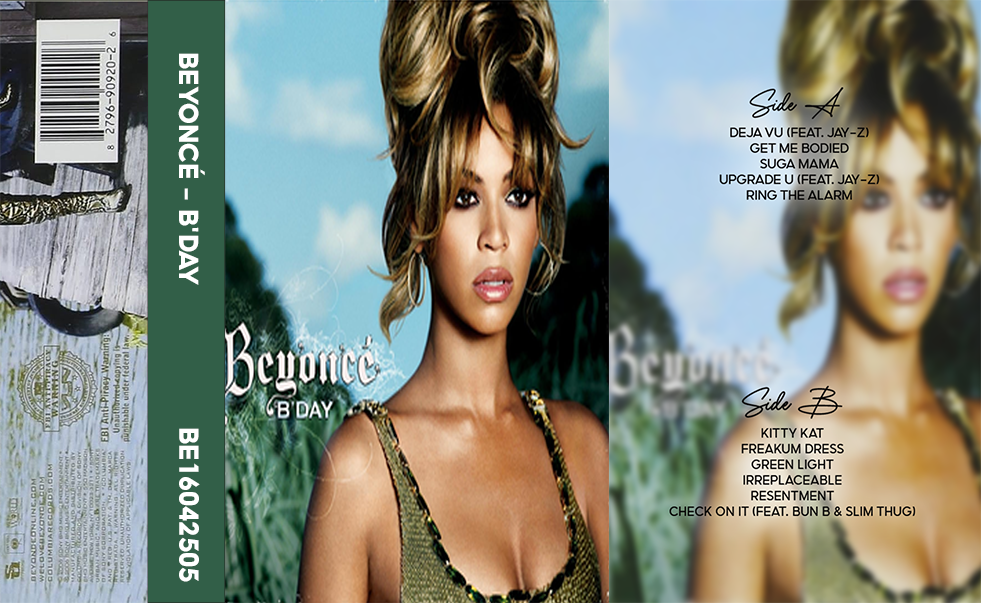 Beyoncé – B’Day Cassette Tape | Fanmade R&B Pop Album | Retro Analog Collectible
