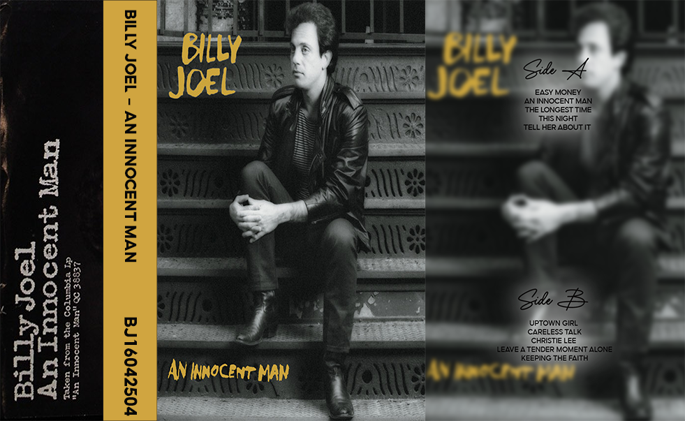 Billy Joel – An Innocent Man Cassette Tape | Fanmade Classic Pop Rock Album | Retro Analog Collectible