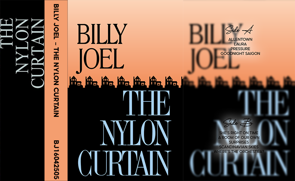 Billy Joel – The Nylon Curtain Cassette Tape | Fanmade Classic Rock Album | Retro Analog Collectible