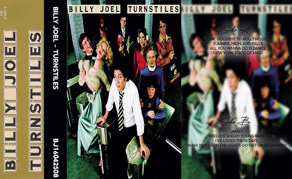 Billy Joel – Turnstiles Cassette Tape | Fanmade Classic Rock Pop Album | Retro Analog Collectible