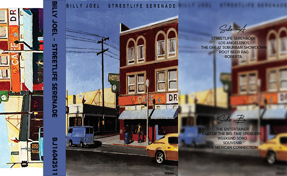Billy Joel – Streetlife Serenade Cassette Tape | Fanmade Classic Rock Pop Album | Retro Analog Collectible
