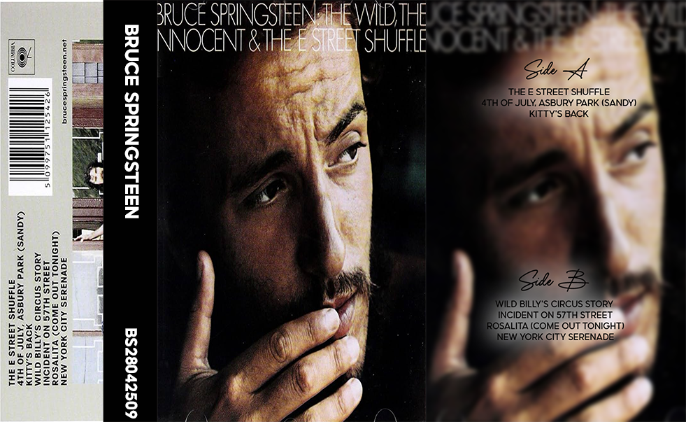 Bruce Springsteen – The Wild, the Innocent & the E Street Shuffle | Classic Rock Analog Cassette | Retro Music Collectible