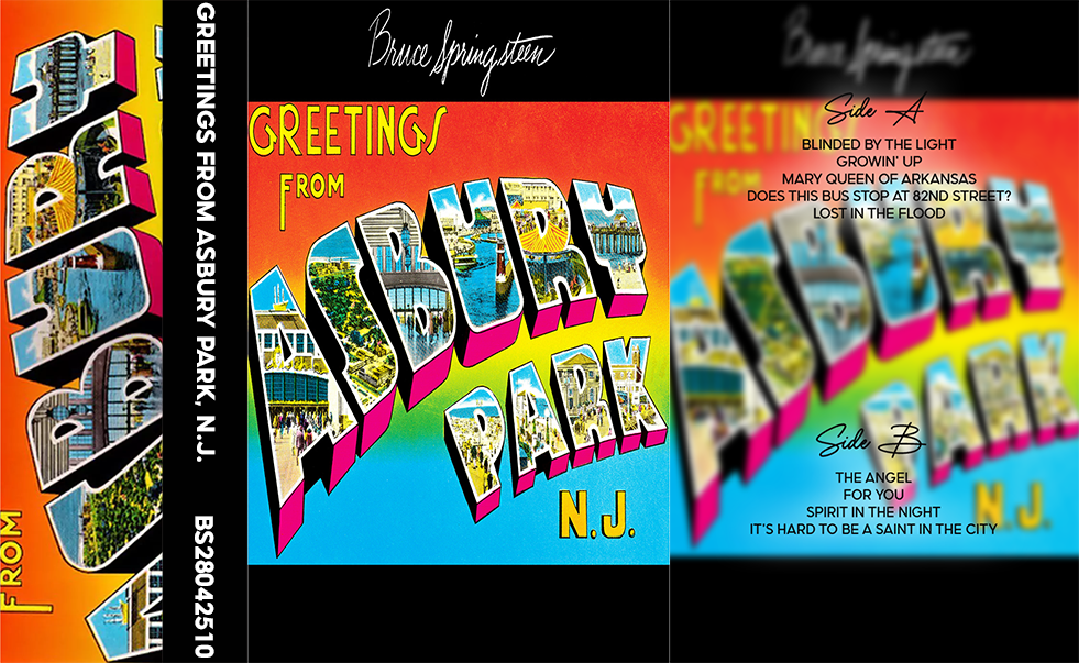Bruce Springsteen – Greetings from Asbury Park, N.J. | Classic Rock Analog Cassette | Retro Music Collectible
