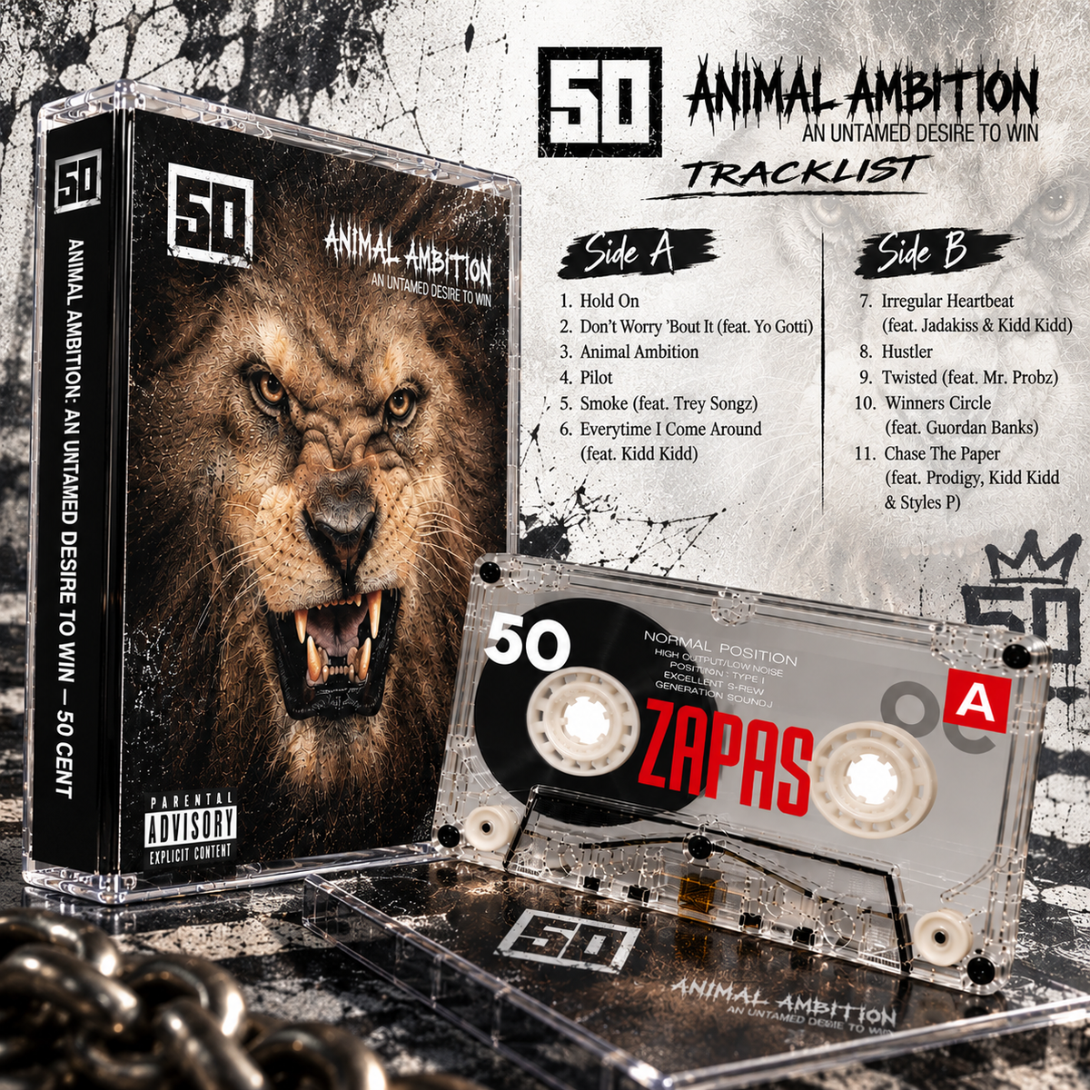 50 Cent Vintage Cassette Tape Collection | Get Rich or Die Tryin', The Massacre, Curtis & More