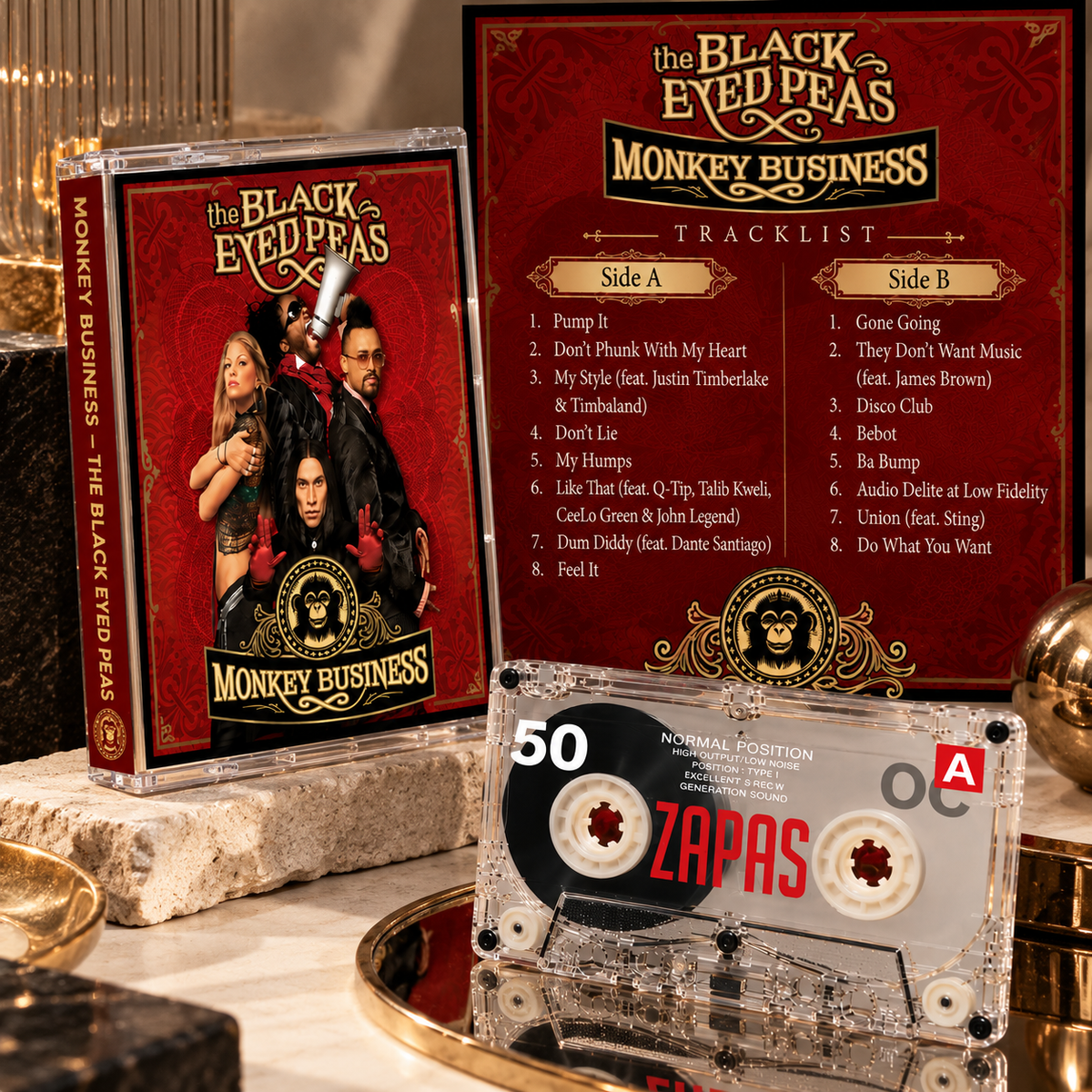 The Black Eyed Peas Vintage Cassette Tape Collection | Elephunk, Monkey Business, The E.N.D., The Beginning & Translation