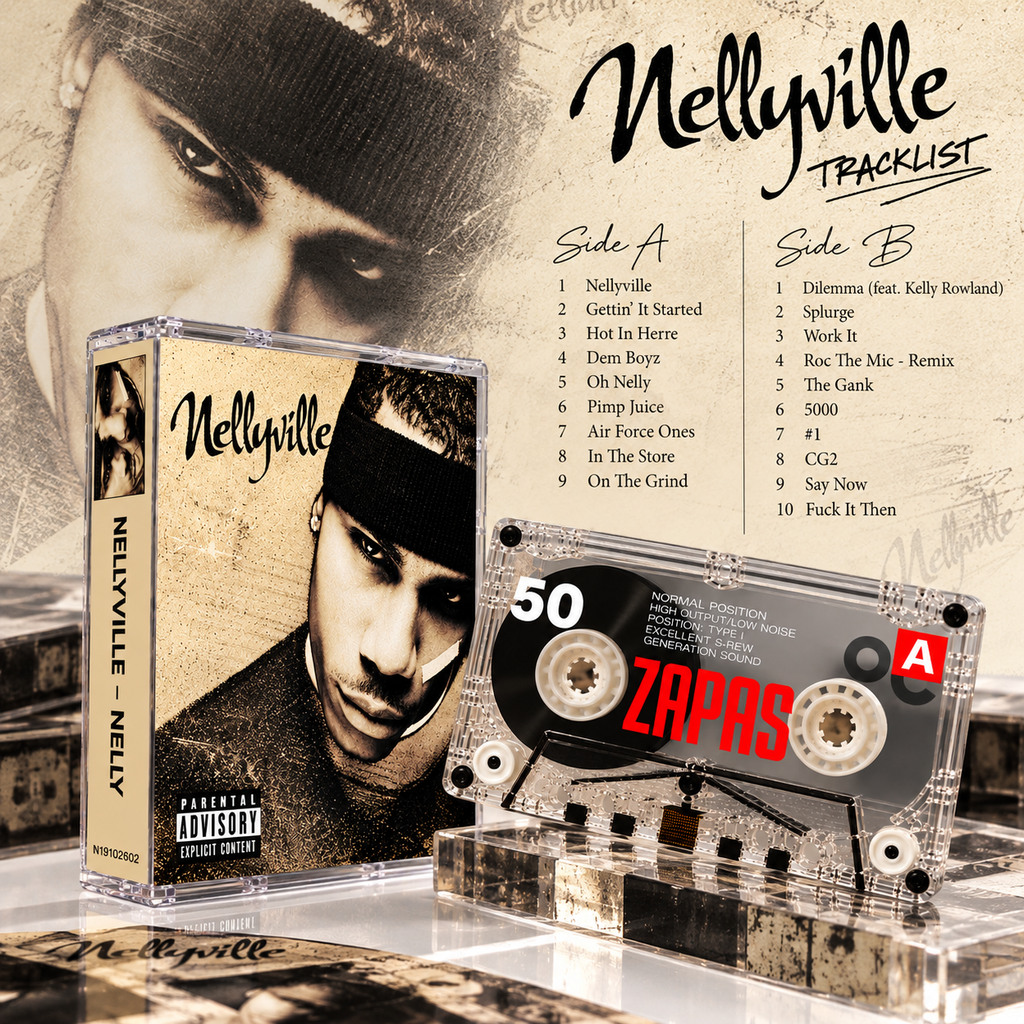 Nelly Vintage Cassette Tape Collection | Country Grammar, Nellyville, Suit, Sweat & Brass Knuckles