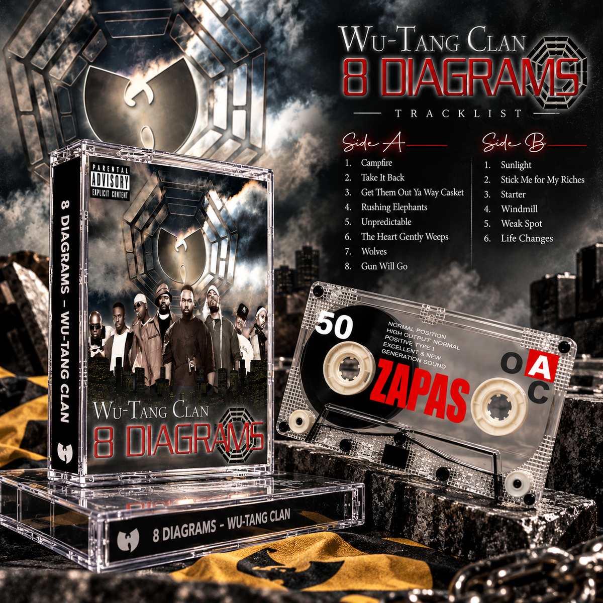 Wu-Tang Clan Vintage Cassette Tape Collection | Enter the Wu-Tang (36 Chambers), Wu-Tang Forever, The W & More