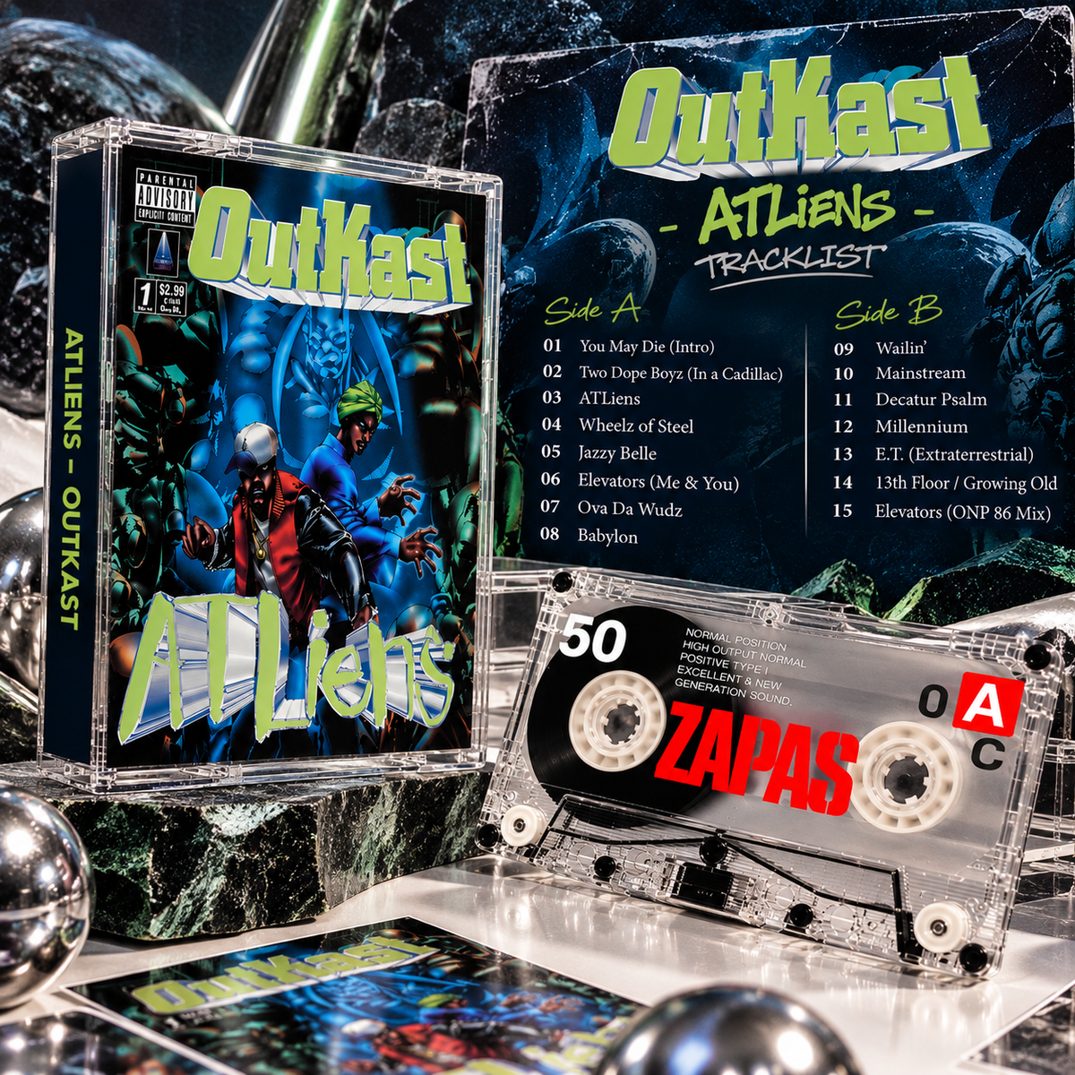 OutKast Vintage Cassette Tape Collection | ATLiens, Aquemini, Stankonia, Speakerboxxx/The Love Below & More