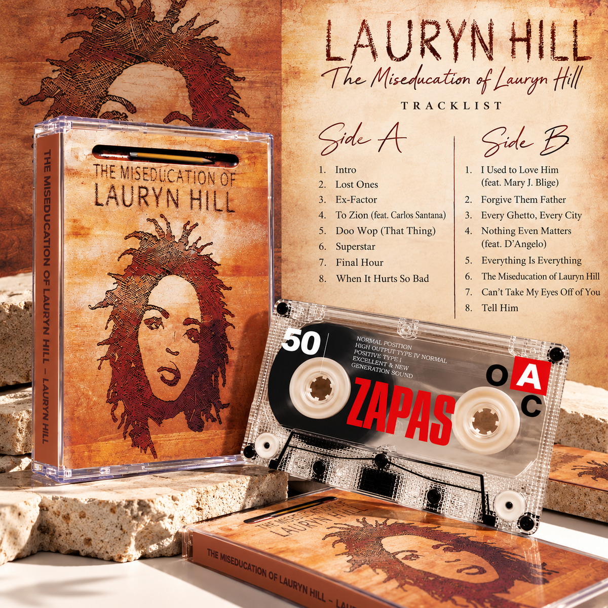 Fugees & Lauryn Hill Vintage Cassette Tape Collection | The Score, The Miseducation of Lauryn Hill, Blunted on Reality & More