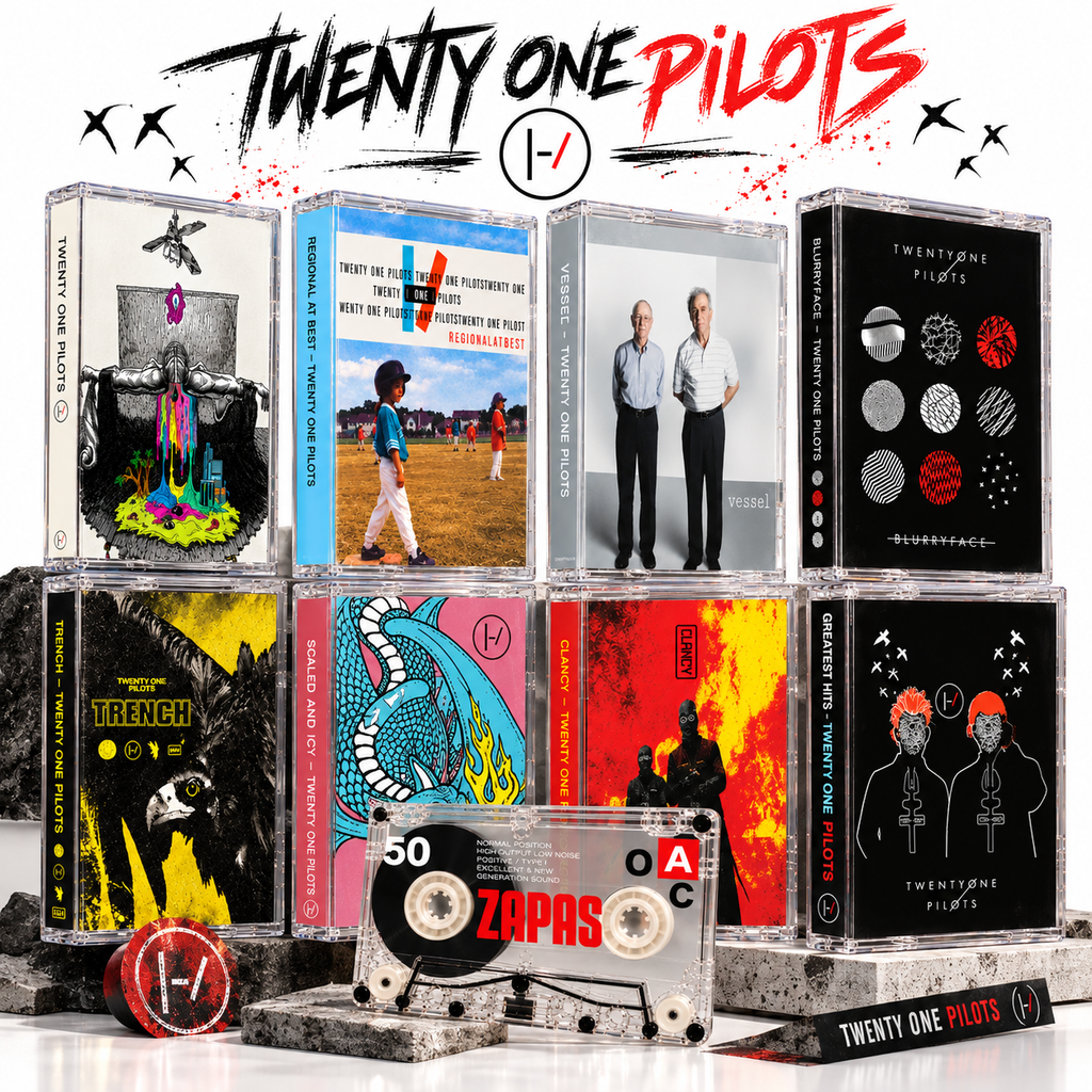 Twenty One Pilots Vintage Cassette Tape Collection | Blurryface, Trench, Clancy, Vessel & More
