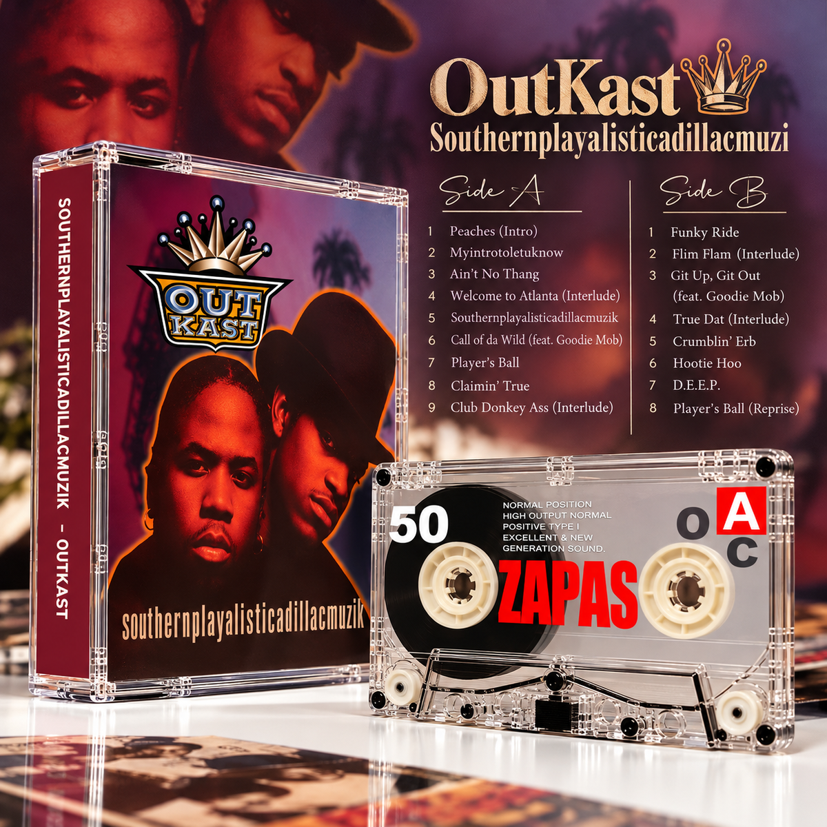 OutKast Vintage Cassette Tape Collection | ATLiens, Aquemini, Stankonia, Speakerboxxx/The Love Below & More