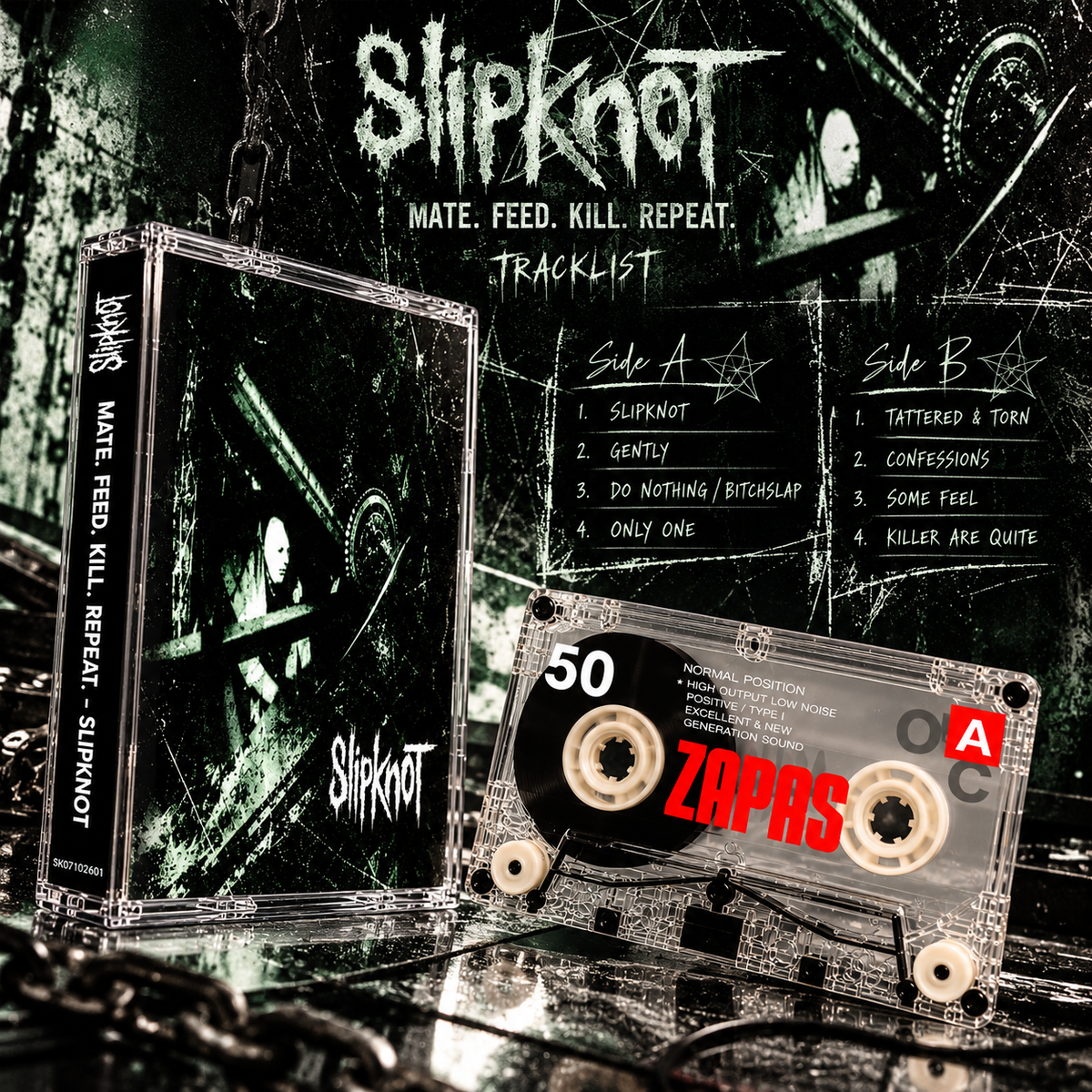 Slipknot Vintage Cassette Tape Collection | Iowa, Self-Titled, Vol. 3, We Are Not Your Kind & More