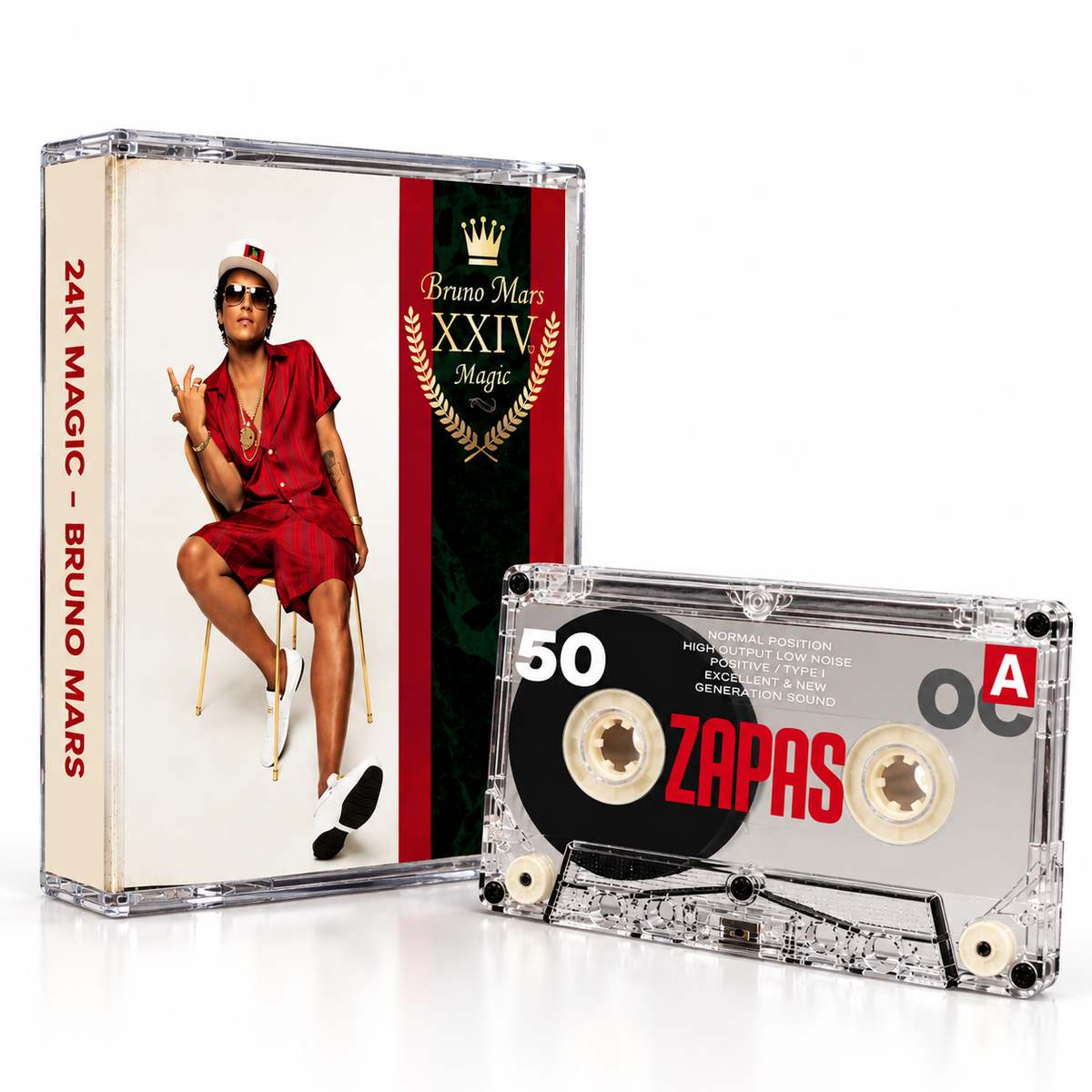Bruno Mars Vintage Cassette Tapes Collection | 24K Magic, Doo-Wops & Hooligans, Silk Sonic, Unorthodox Jukebox & More
