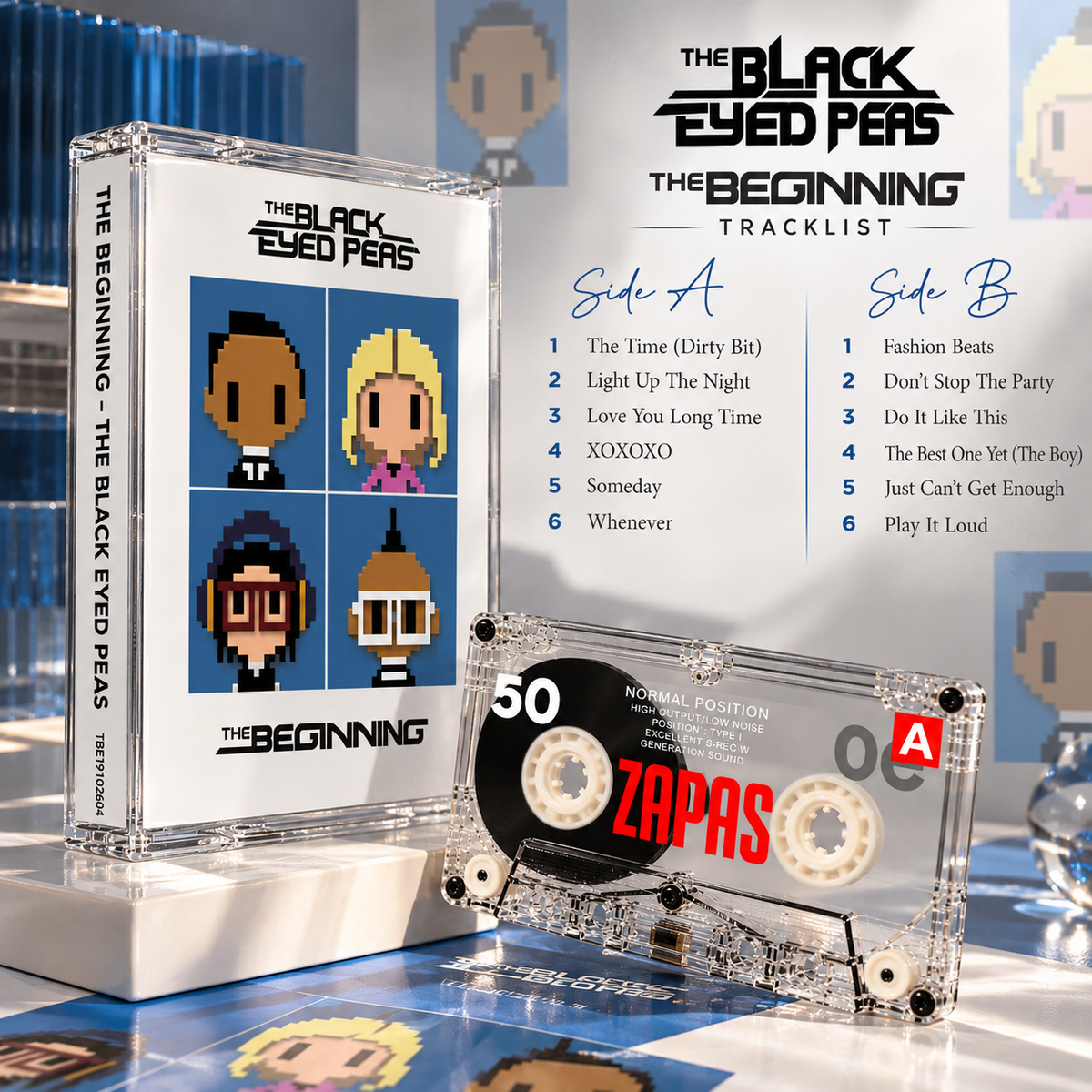 The Black Eyed Peas Vintage Cassette Tape Collection | Elephunk, Monkey Business, The E.N.D., The Beginning & Translation