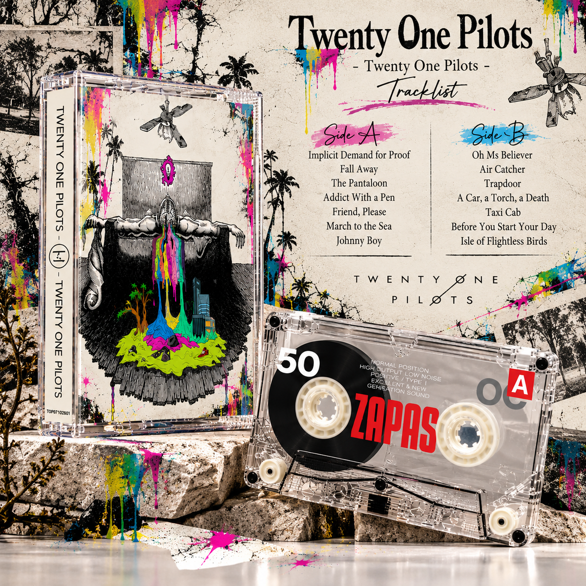 Twenty One Pilots Vintage Cassette Tape Collection | Blurryface, Trench, Clancy, Vessel & More