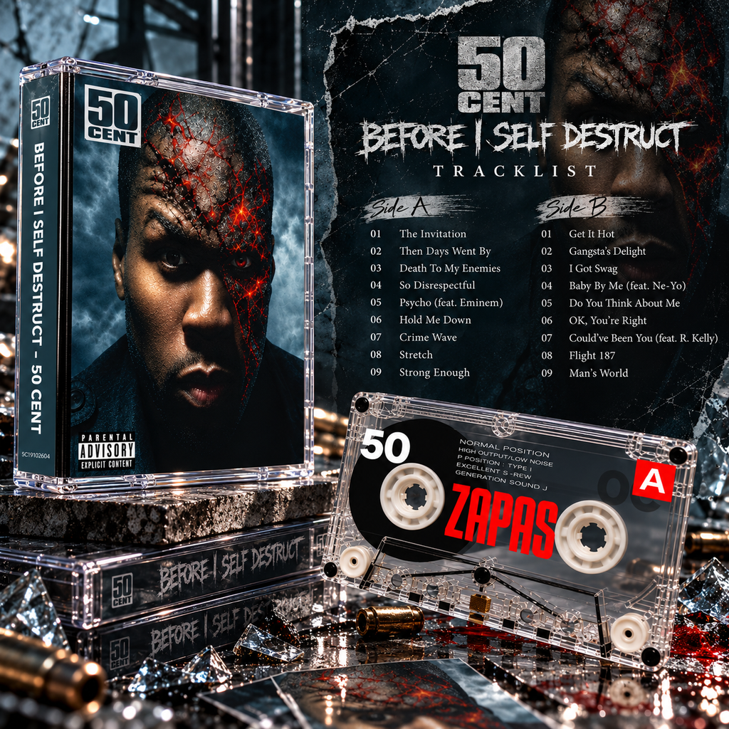50 Cent Vintage Cassette Tape Collection | Get Rich or Die Tryin', The Massacre, Curtis & More